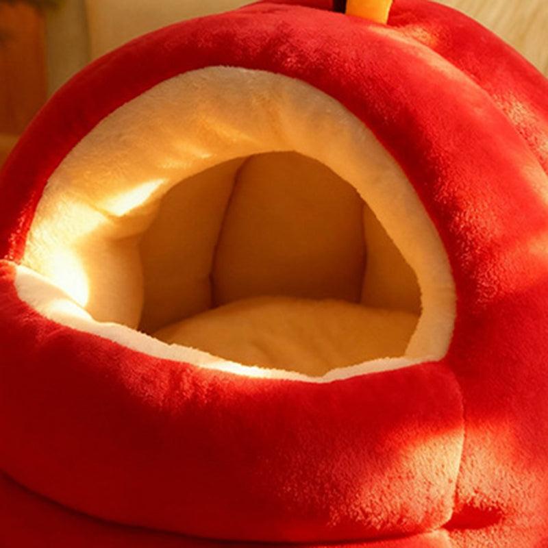 Modern Spherical Velvet Anti-Slip Dog and Cat Bed for Bedroom