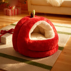 Modern Spherical Velvet Anti-Slip Dog and Cat Bed for Bedroom
