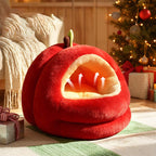 Modern Spherical Velvet Anti-Slip Dog and Cat Bed for Bedroom