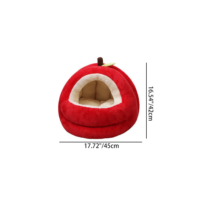 Modern Spherical Velvet Anti-Slip Dog and Cat Bed for Bedroom
