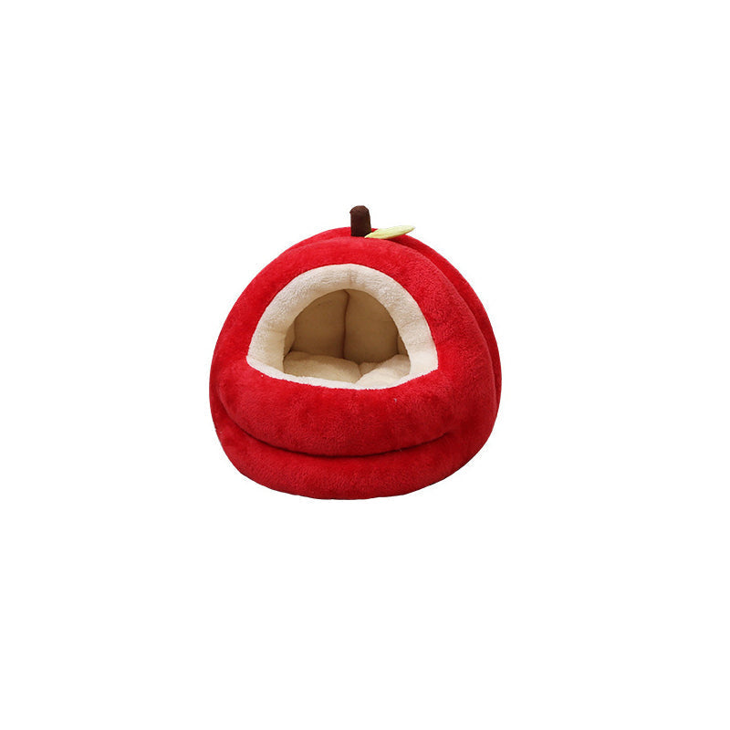 Modern Spherical Velvet Anti-Slip Dog and Cat Bed for Bedroom