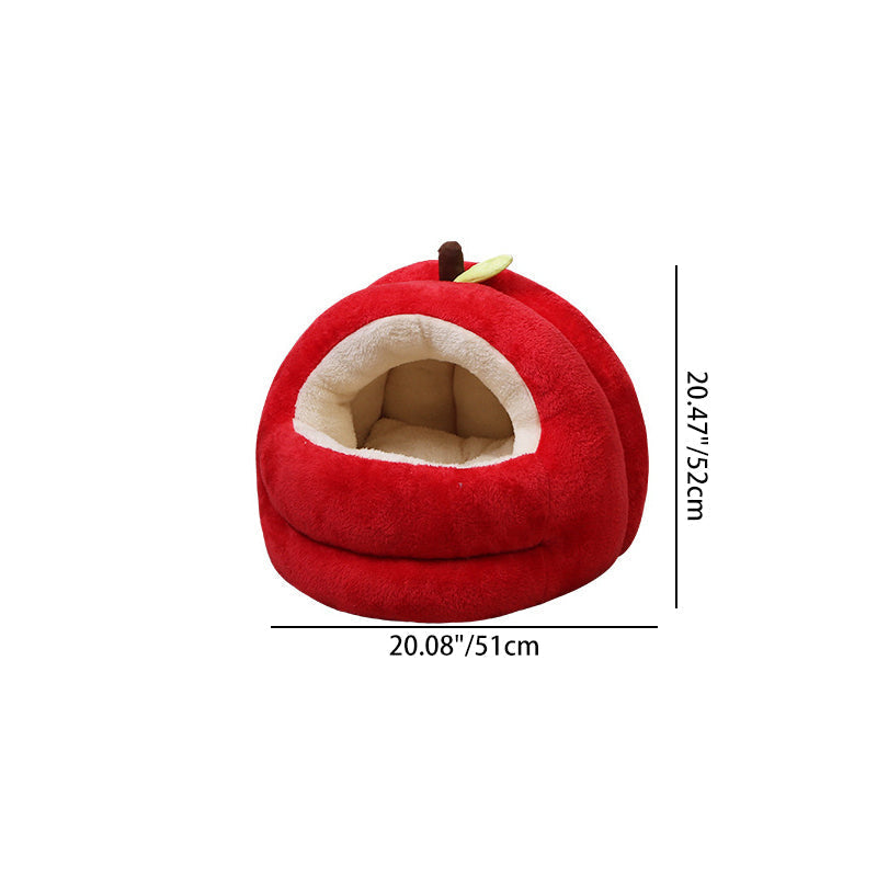 Modern Spherical Velvet Anti-Slip Dog and Cat Bed for Bedroom