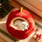Modern Spherical Velvet Anti-Slip Dog and Cat Bed for Bedroom