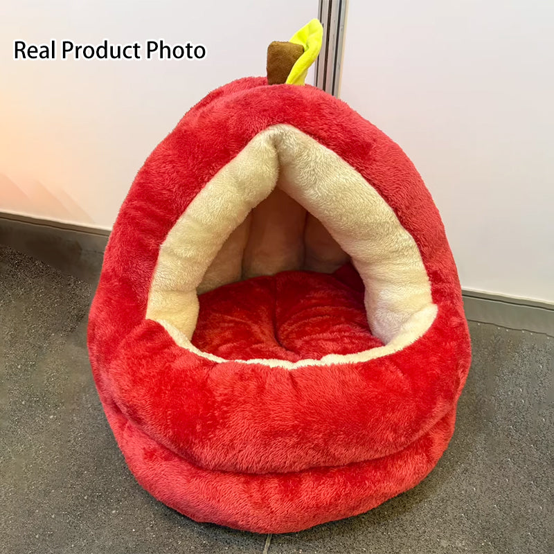 Modern Spherical Velvet Anti-Slip Dog and Cat Bed for Bedroom