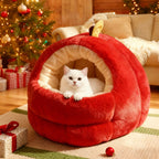 Modern Spherical Velvet Anti-Slip Dog and Cat Bed for Bedroom