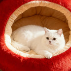 Modern Spherical Velvet Anti-Slip Dog and Cat Bed for Bedroom