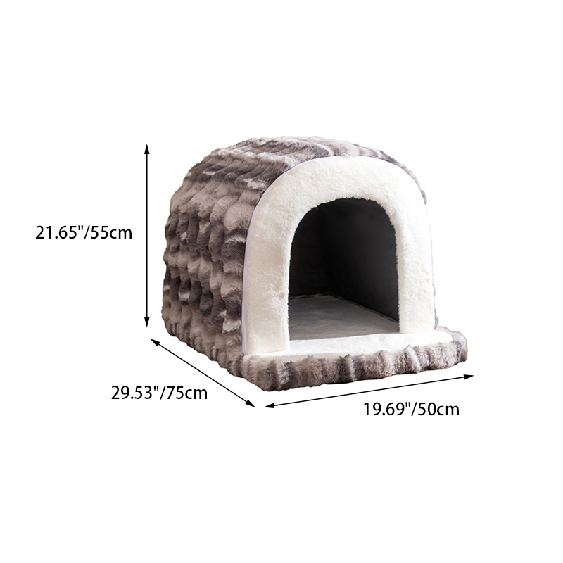 Stylish Minimalist Velvet Anti-Slip Cat and Dog Bed for Home