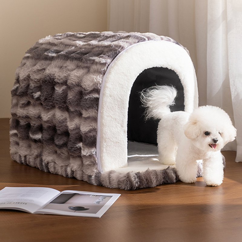 Stylish Minimalist Velvet Anti-Slip Cat and Dog Bed for Home