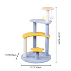 Modern 4-Tier Cat Tree with Star & Moon Design for Living Room