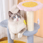 Modern 4-Tier Cat Tree with Star & Moon Design for Living Room