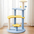 Modern 4-Tier Cat Tree with Star & Moon Design for Living Room