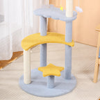 Modern 4-Tier Cat Tree with Star & Moon Design for Living Room