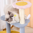 Modern 4-Tier Cat Tree with Star & Moon Design for Living Room