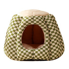 Nordic Pineapple Crystal Flannelette Washable Dog & Cat Bed 1-Hole