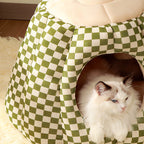 Nordic Pineapple Crystal Flannelette Washable Dog & Cat Bed 1-Hole
